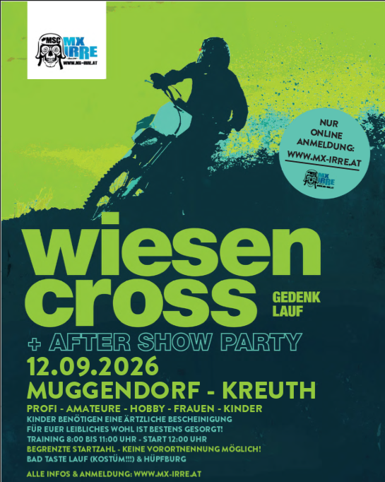 Veranstaltungsplakat Wiesencross 2026